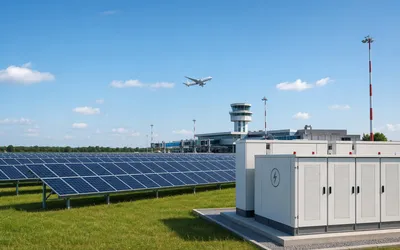 Aeroportul Oradea obține finanțare pentru parc fotovoltaic de aproape 2 MWp și sistem de stocare de 645 kWh