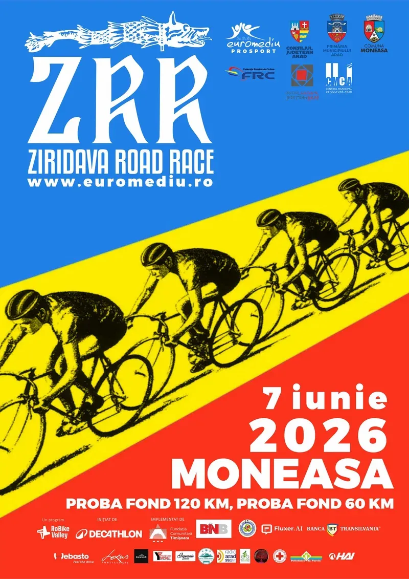 Ziridava Road Race 2026: informații, program și restricții de circulație (5–8 iunie, Moneasa, jud. Arad)