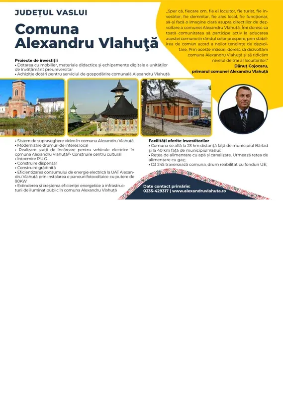 PRIMĂRIA ALEXANDRU VLAHUŢĂ