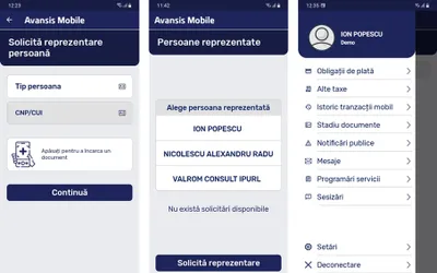 Avansis Mobile - Aplicație destinată telefoanelor inteligente pentru accesarea serviciilor primăriei