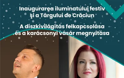 Inaugurarea iluminatului festiv la Târgu Mureș