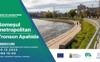 Miercuri, 20 decembrie 2023 – dezbatere CIIC la Apahida pe tema „Someșul metropolitan - Tronson Apahida”