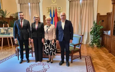 Ambasadorul Georgiei în România, în vizită la Primăria Oradea