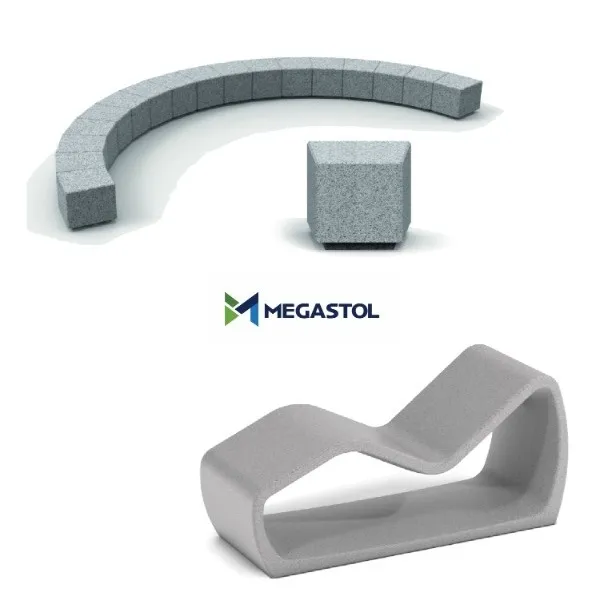 Mobilier urban - Bănci rezistente din beton