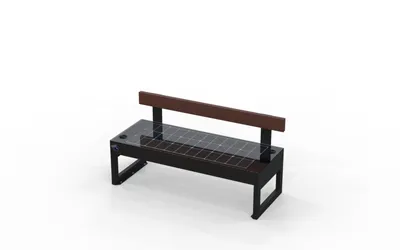 Banca Inteligentă cu șezut din Panou Fotovoltaic cu spătar