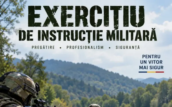 Informare: activități de instruire militară în municipiul Deva (20–25 septembrie 2026)