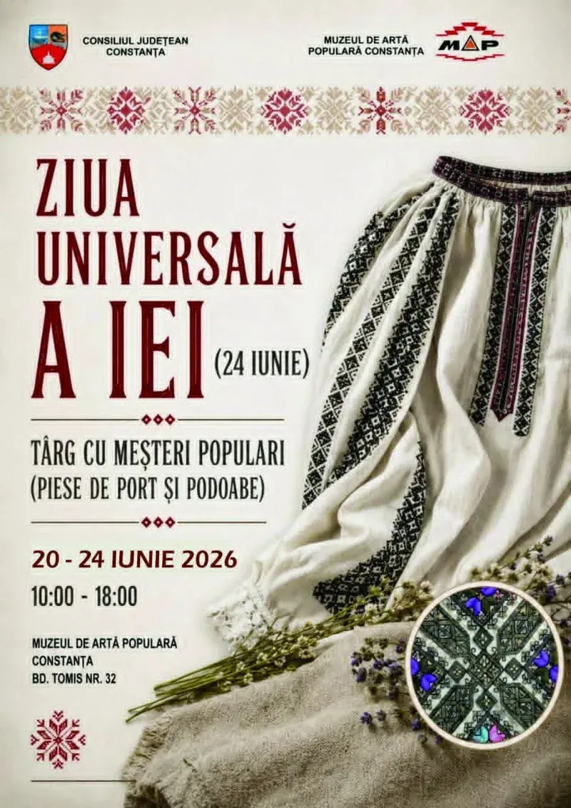 Muzeul de Artă Populară Constanța: „Ziua Universală a Iei” (20-24 iunie)