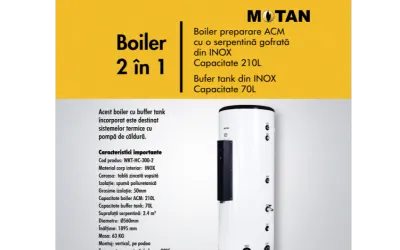 BOILER 2 IN 1 300L + 2 ANI GARANTIE