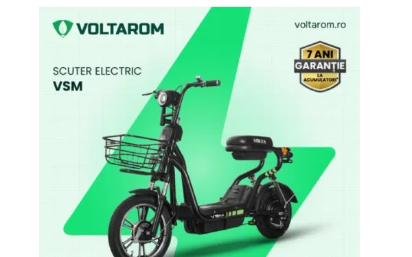 Voltarom VSM este bicicleta electrică tip scuter potrivită pentru drumurile de zi cu zi