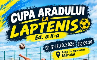 Cupa Aradului la Laptenis 2026: două zile de sport și solidaritate pentru Arthur