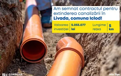 Extinderea canalizării în localitatea Livada, comuna Iclod
