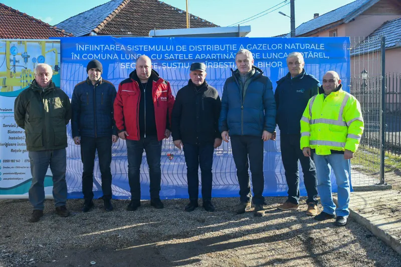 Cetățenii din comuna Lunca, racordați la gaz