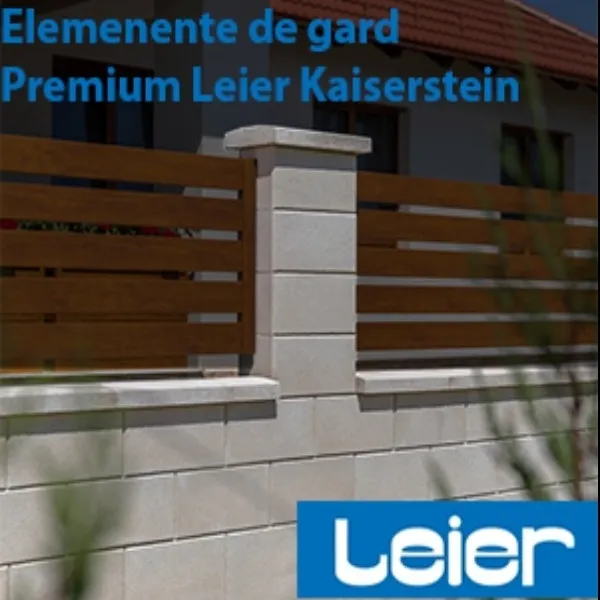 Descoperă gama premium de elemente pentru garduri Leier Kaiserstein