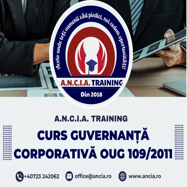 CURS GUVERNANȚĂ CORPORATIVĂ OUG 109/2011