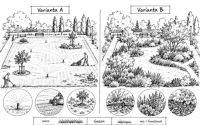 Un spațiu verde usor de intretinut