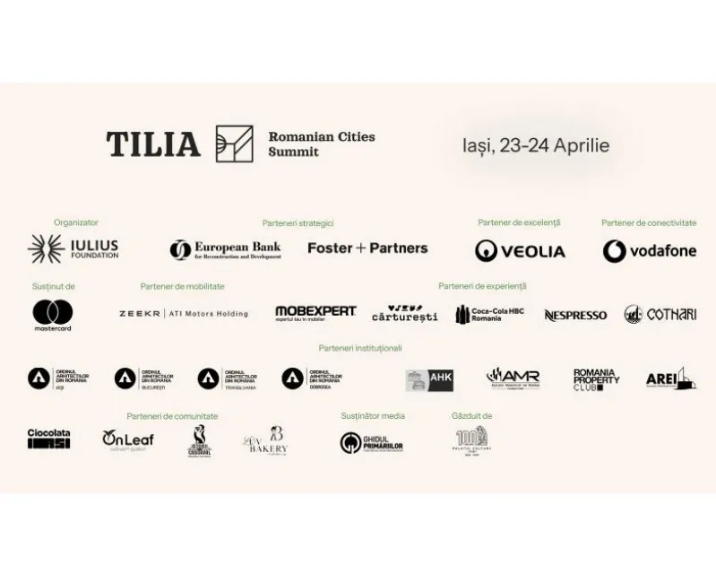 400 de participanți și 55 de vorbitori au confirmat prezența la TILIA – Today’s Ideas and Leadership In Action (Summitul Orașelor din România), organizat de IULIUS