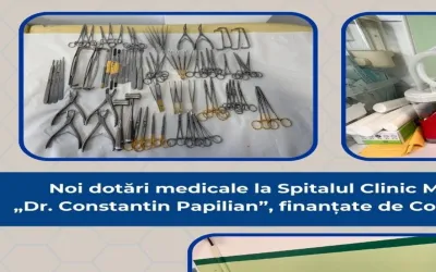Noi dotări medicale la Spitalul Clinic Militar de Urgență „Dr. Constantin Papilian”, finanțate de Consiliul Județean Cluj