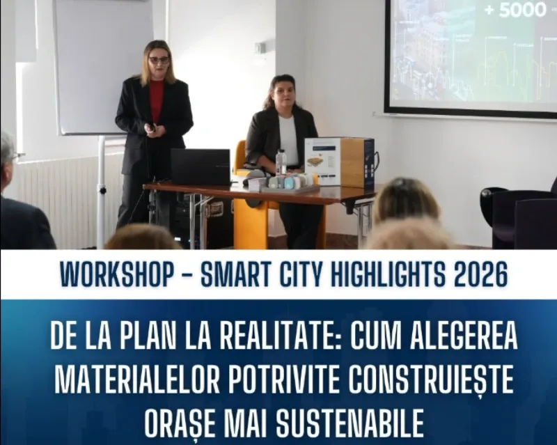 Clădiri publice care costă mai puțin în timp: de ce începe sustenabilitatea cu alegerea materialelor. Menatwork la Smart City Highlights 2026