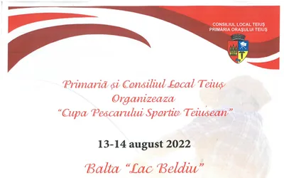 Primăria și Consiliul Local Teiuș organizează ”Cupa Pescarului Sportiv Teiușan”