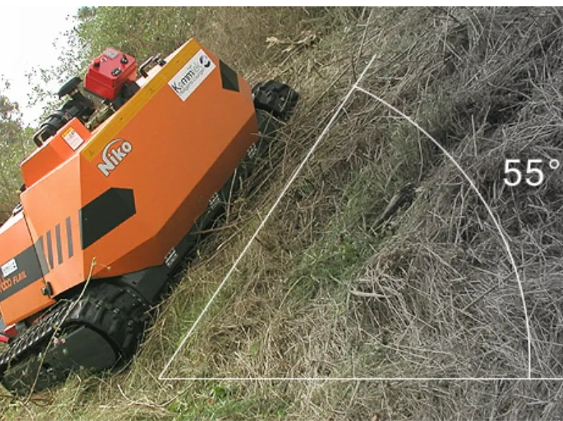 RoboFlail ONE și VARIO de la Rapid.ch - întreținerea suprafețelor verzi cu pante mari (max. 55 de grade)