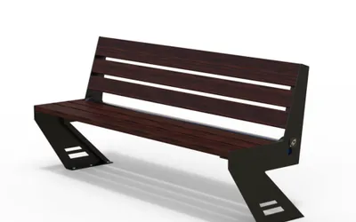 Banca Inteligentă din lemn tratat sau StrongPlast alimentată la rețea