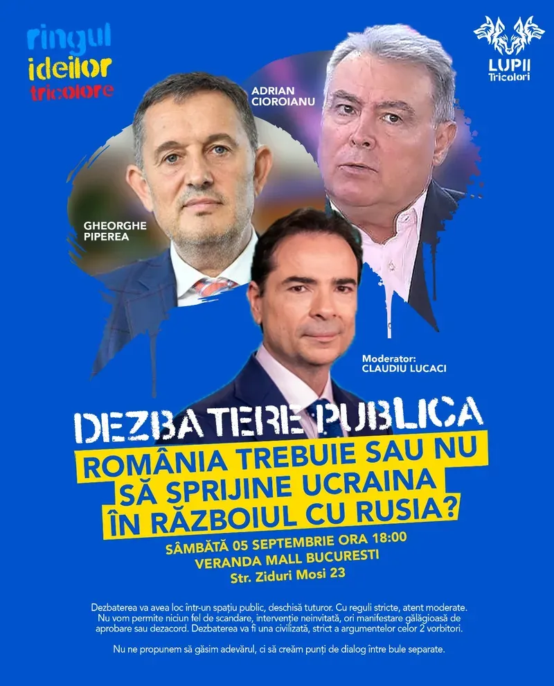 Dezbatere publică: Trebuie sau nu să ajutăm Ucraina în războiul cu Rusia? — Ringul Ideilor Tricolore