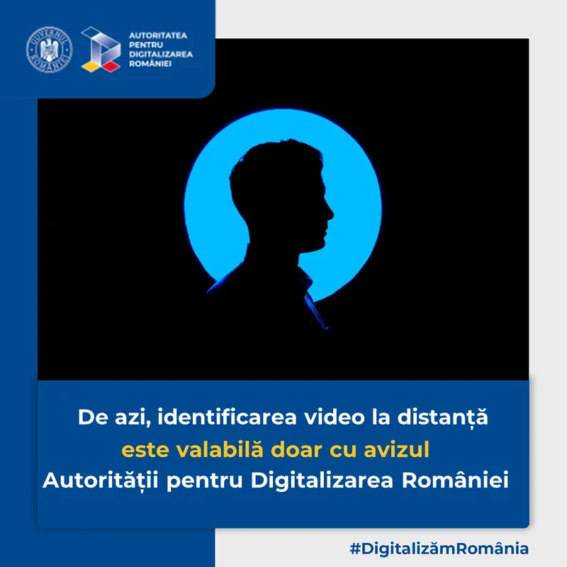 Comunicat | Începând din 22 iulie 2022, identificarea persoanei la distanţă prin mijloace video
