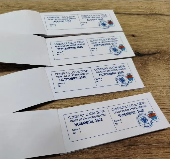 Deva: distribuirea tichetelor gratuite pentru transportul public local (august–noiembrie 2026)