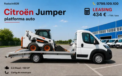 Citroën Jumper 35+ L4, platformă auto de 4.770 × 2.110 mm