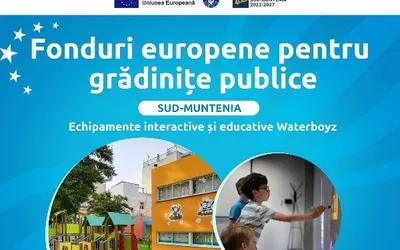 Locuri de joacă pe fonduri europene pentru grădinițele din Sud-Muntenia!