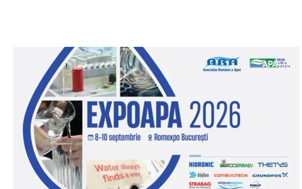 ExpoApa 2026 aduce la București aproape 90 de expozanți din 13 țări. Seceta și presiunea asupra resurselor de apă, în centrul ediției din acest an