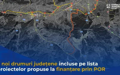 CDR Nord-Vest a aprobat includerea a 3 NOI DRUMURI JUDEȚENE