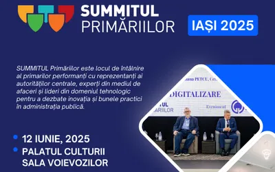 Summitul Primăriilor 2025 se mută într-un cadru spectaculos, la Palatul Culturii din Iași!