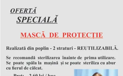 MASCA  PROTECTIE  TEXTILA