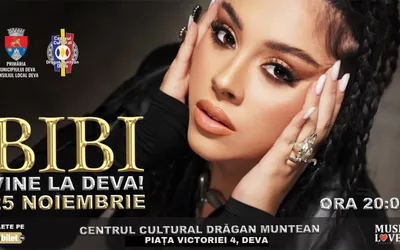Bibi concertează la Deva pe 25 noiembrie! Sunteți pregătiți?