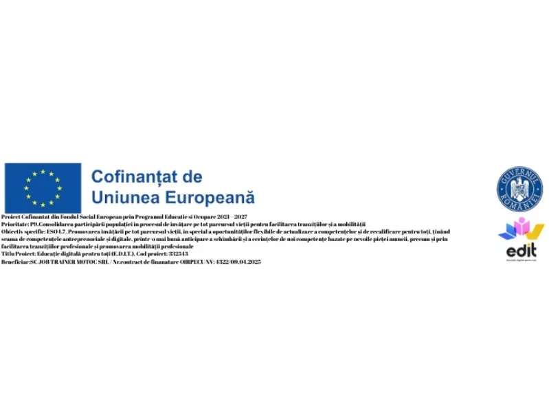 Rezultate remarcabile în dezvoltarea competențelor digitale în cadrul proiectului „Educație Digitală pentru Toți – E.D.I.T.”