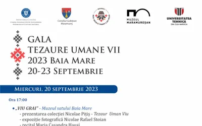 Gala „Tezaure Umane Vii” - un eveniment de celebrare a patrimoniului  cultural maramureșean