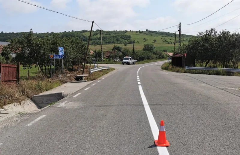 Lucrări de marcaje rutiere în lungime de aproape 250 de kilometri, pe zece drumuri județene