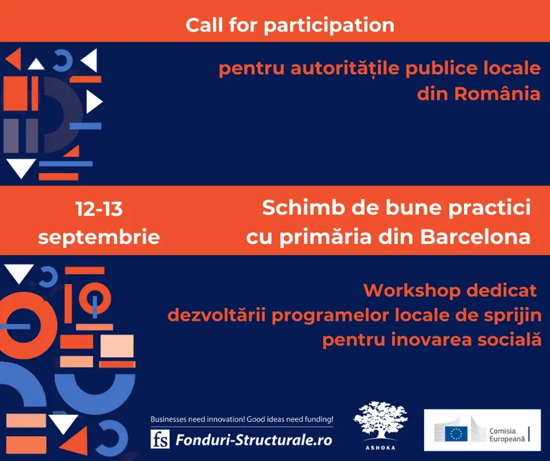 Schimb de experiență cu Primăria Barcelona: Cum se construiesc programele pentru inovarea socială la nivel local