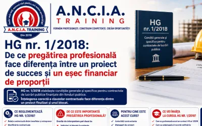 HG nr. 1/2018: De ce pregătirea profesională face diferența între un proiect de succes și un eșec financiar de proporții