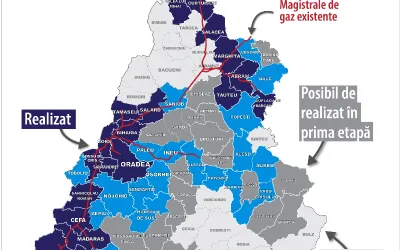Stadiul lucrărilor la rețelele de gaz din Tileagd, Țețchea, Aștileu și Aleșd