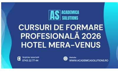 CURSURI DE FORMARE PROFESIONALĂ LA HOTEL MERA-VENUS