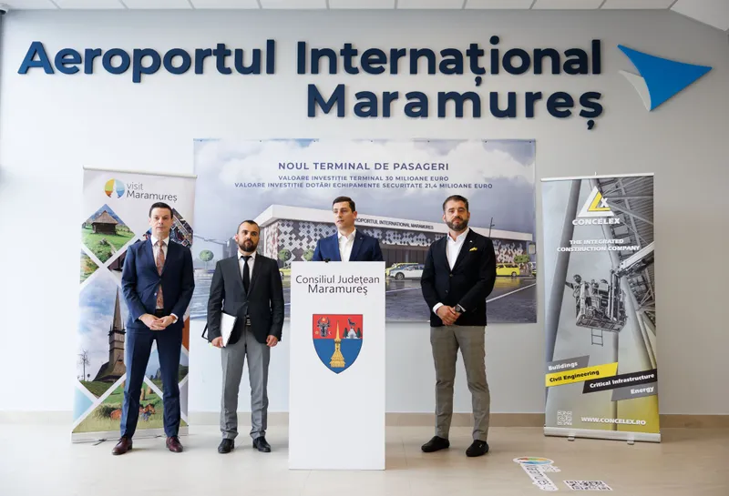 Ionel Bogdan: Avem semnat contractul pentru proiectarea și execuția lucrărilor la noul terminal al Aeroportului Maramureș