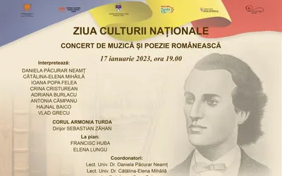 Ziua Culturii Naționale și împlinirea a 173 de ani de la nașterea poetului național Mihai Eminescu