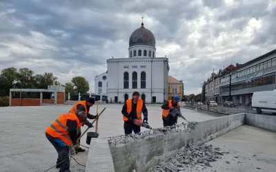 Au început lucrările pentru amenajarea piațetei Independenței