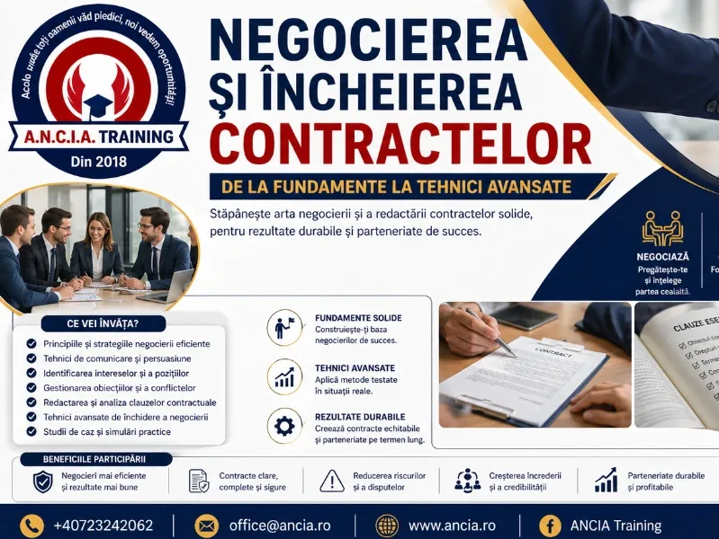 ÎNȚELEGEREA PROCESULUI DE NEGOCIERE ȘI PERSUASIUNE APLICAT ÎN CONTEXTUL ÎNCHEIERII CONTRACTELOR