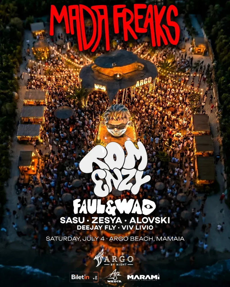MADAFREAKS debutează în România: TOM ENZY aduce conceptul de party la Argo Beach, Mamaia, pe 4 iulie
