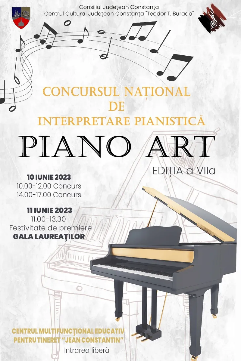 A început numărătoarea inversă pentru înscrierile la Concursul Național de  Interpretare Pianistică „Piano Art”