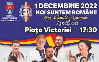 Ziua Națională a României marcată la Deva printr-un spectacol extraordinar: „Noi suntem români!”