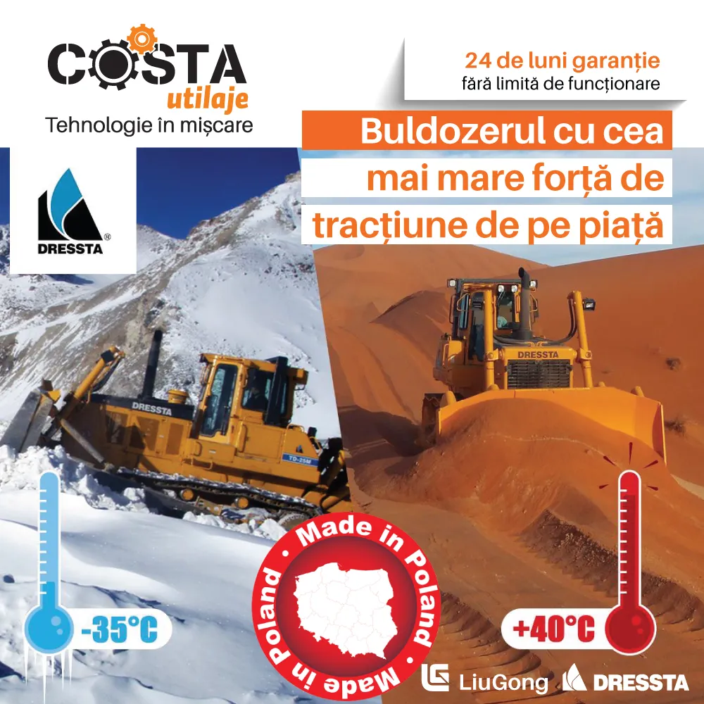 Comandă ACUM un buldozer și primesți un ATV 4x4 GRATUIT!